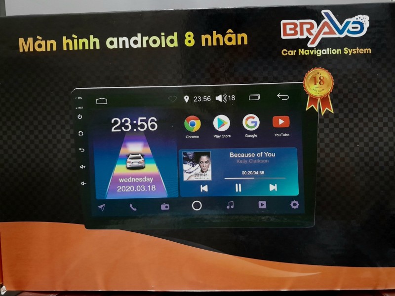 Màn hình Androi Bravo ô tô